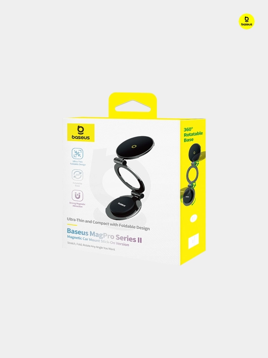 Baseus MagPro Series II Magnit Stick-on Versiyadagi Avtomobil ushlagichi (MagSafe)