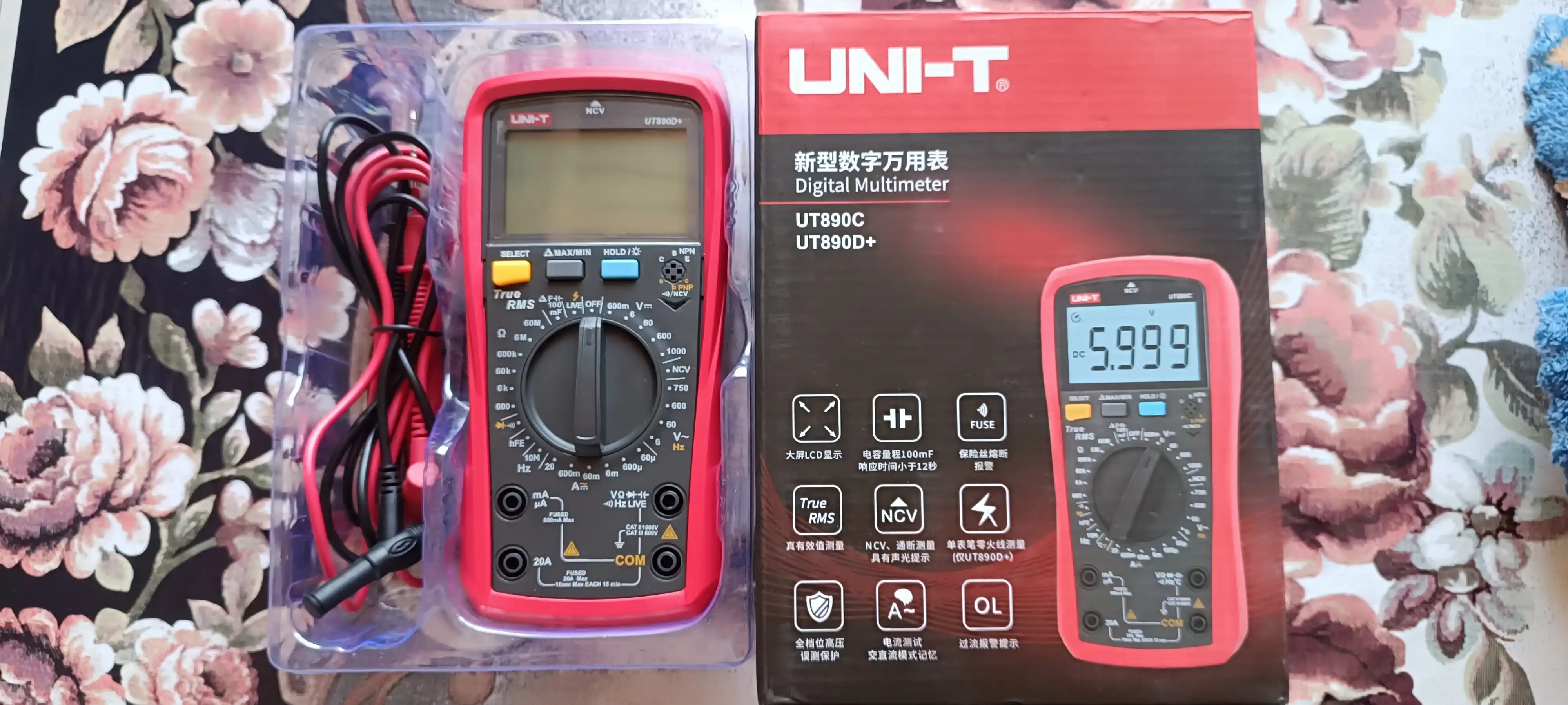Цифровой мультиметр UNI-T UT890D+