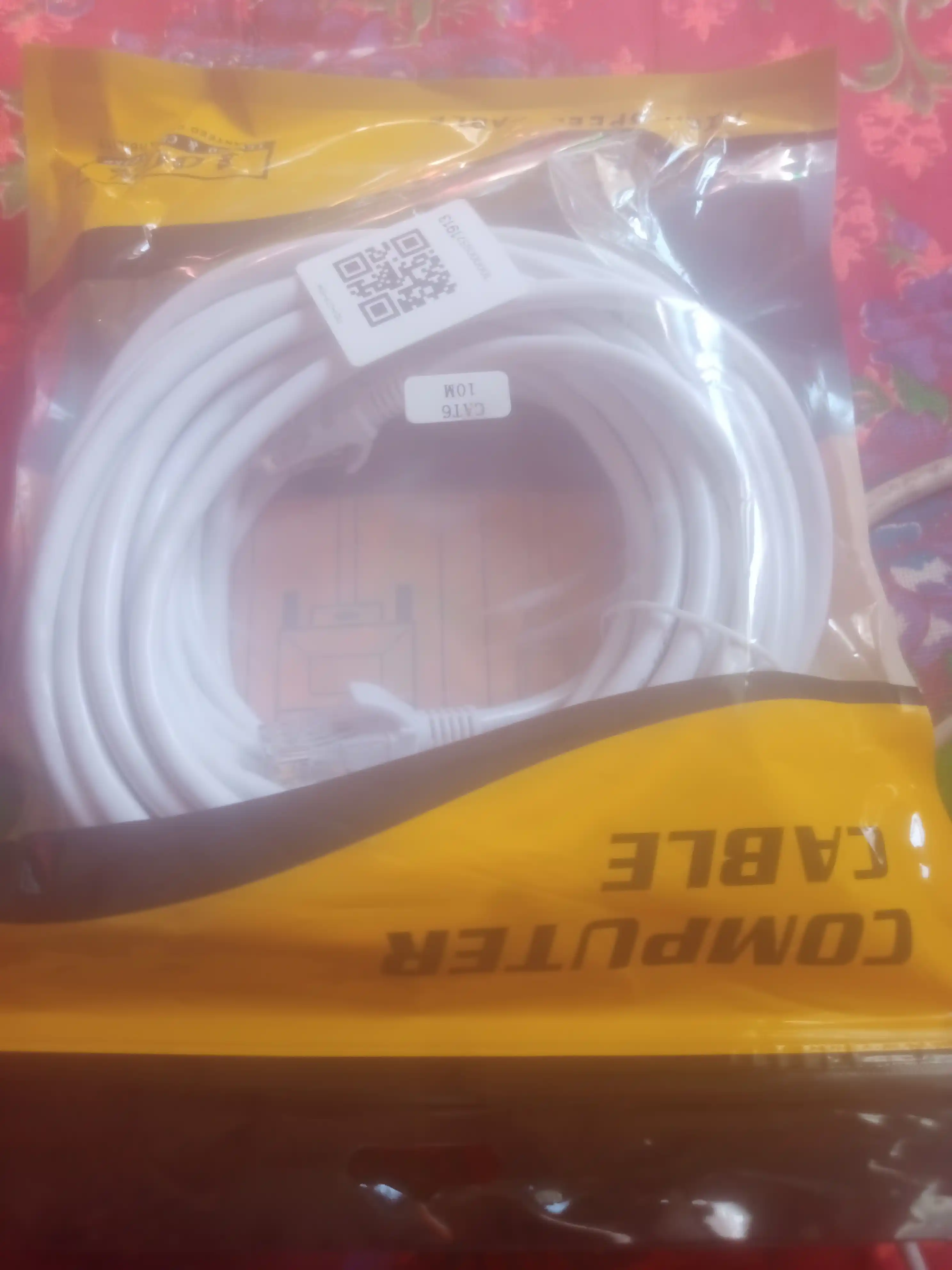 Wi-Fi uchun kabel Patch kord Lan UTP cat6, 1.5 m, 3 m, 5 m, 10 m, 15 m, 20 m, 30 m, 40 metr