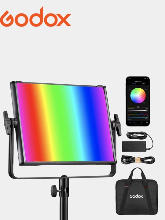 Godox LDX50R - Foto va video suratga olish uchun rangli LED panel