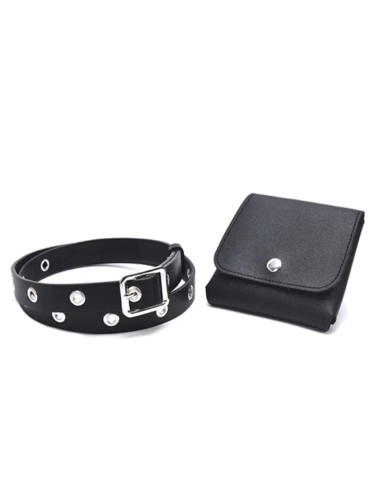 Женский ремень со звездами, сердцем, поясной ремень с кошельком, Y2K
