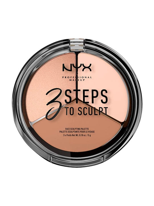 Uchlik konturing palitrasi NYX 3 Steps To Sculpt Fair 01