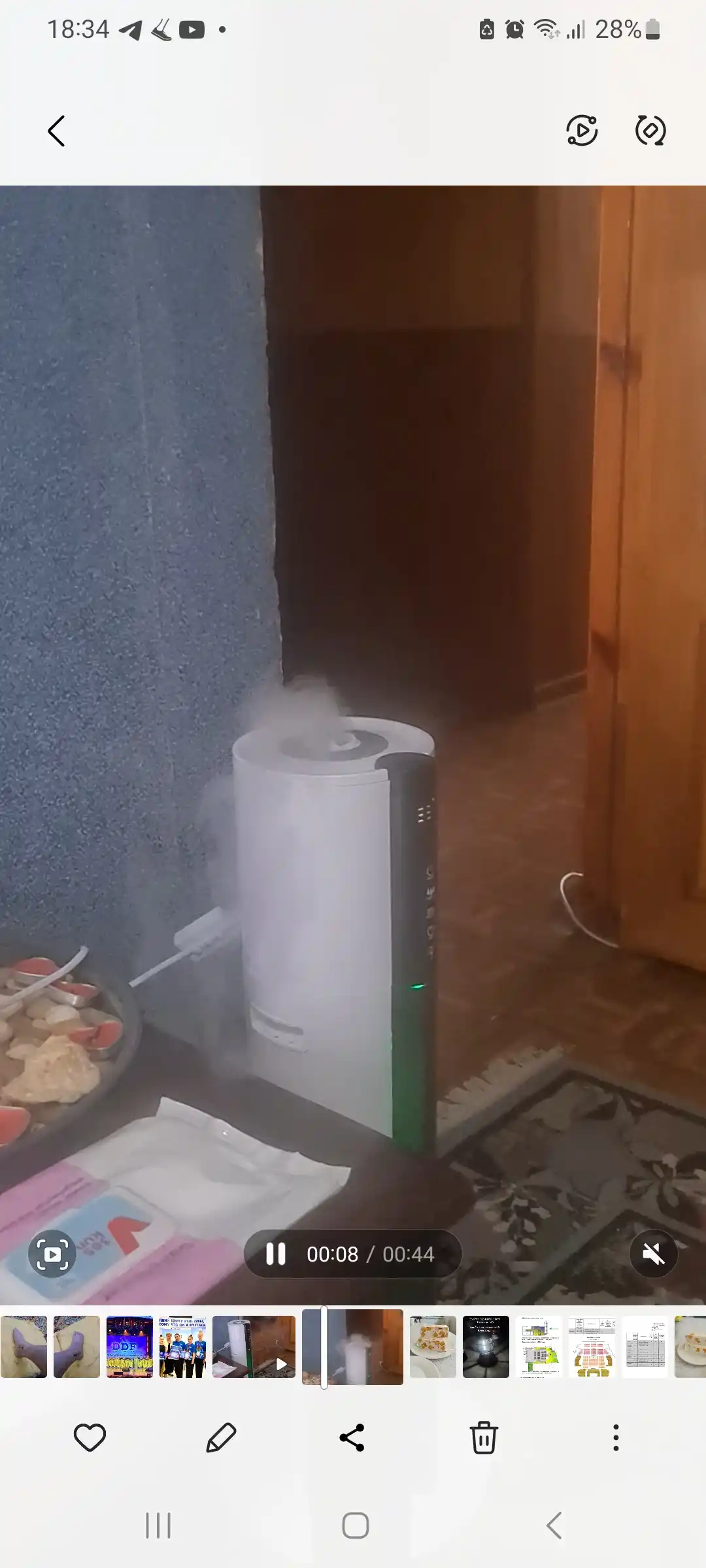 Aqlli namlagich, RANGI OQ, 4-8L, aromadiffuzor, ionlash, UV sterilizatsiyasi
