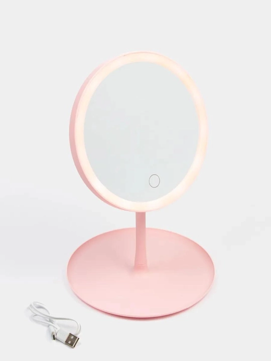 LED yoritgichli kosmetik stol oynasi - bo'yanish uchun yoritish