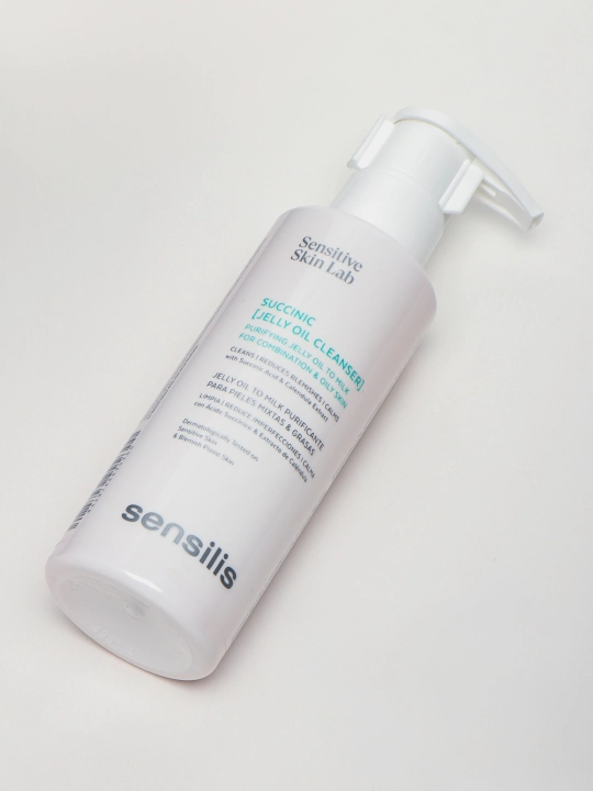 Sensilis Succinic Jelly Oil Cleanser yog‘li teri uchun yuz yuvish gel-moyi, 150 ml