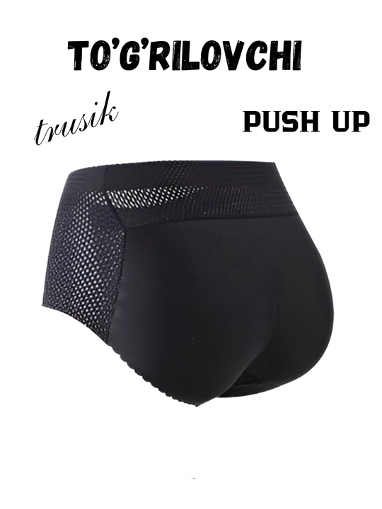 Ayollar uchun qomatni rostlovchi trusik, push up effektli, o'lchami L, XL, XXL - 