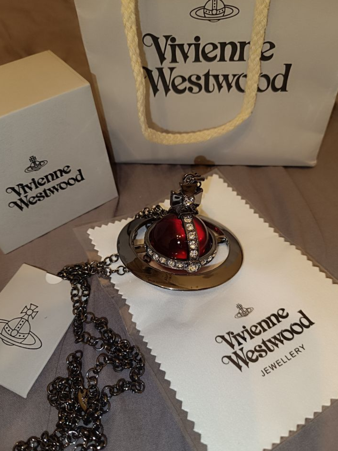 Цепочка на шею, с подвеской Vivienne Westwood, ожерелье