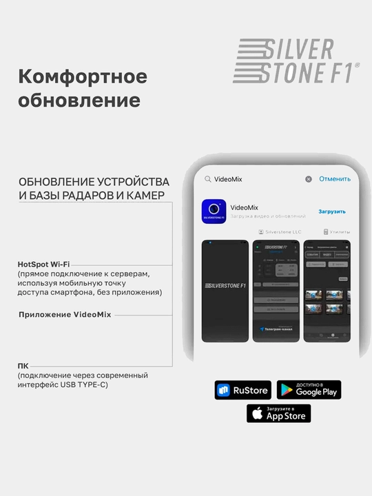 SilverStone F1 DOPPLER PRO Wi-Fi radar detektori