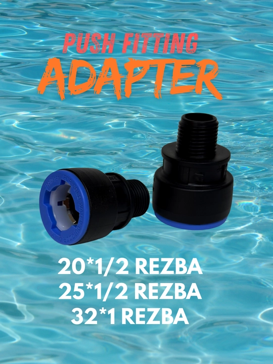 Push fitting adapter ustki rezbalik - 
