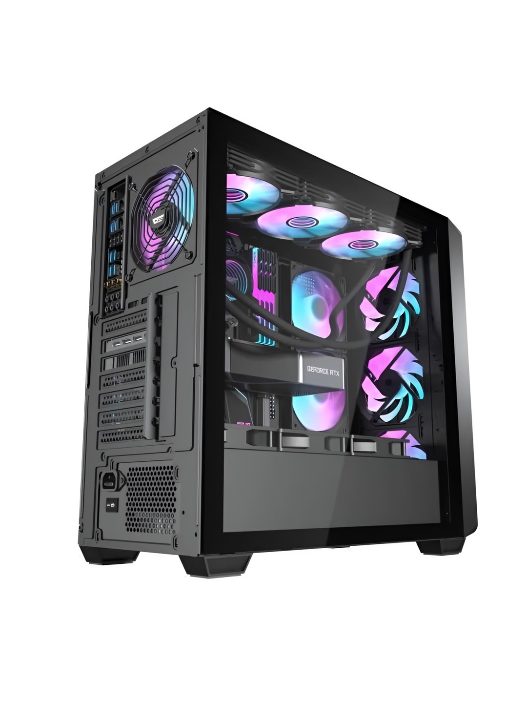 Пустой компьютерный кейс darkFlash DS900WD  ATX (без кулеров)