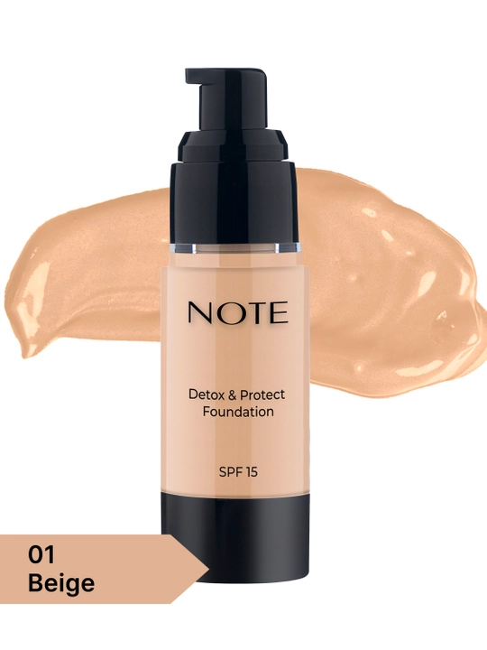 NOTE Detox and Protect Foundation SPF15 tonal kremi, 30 ml