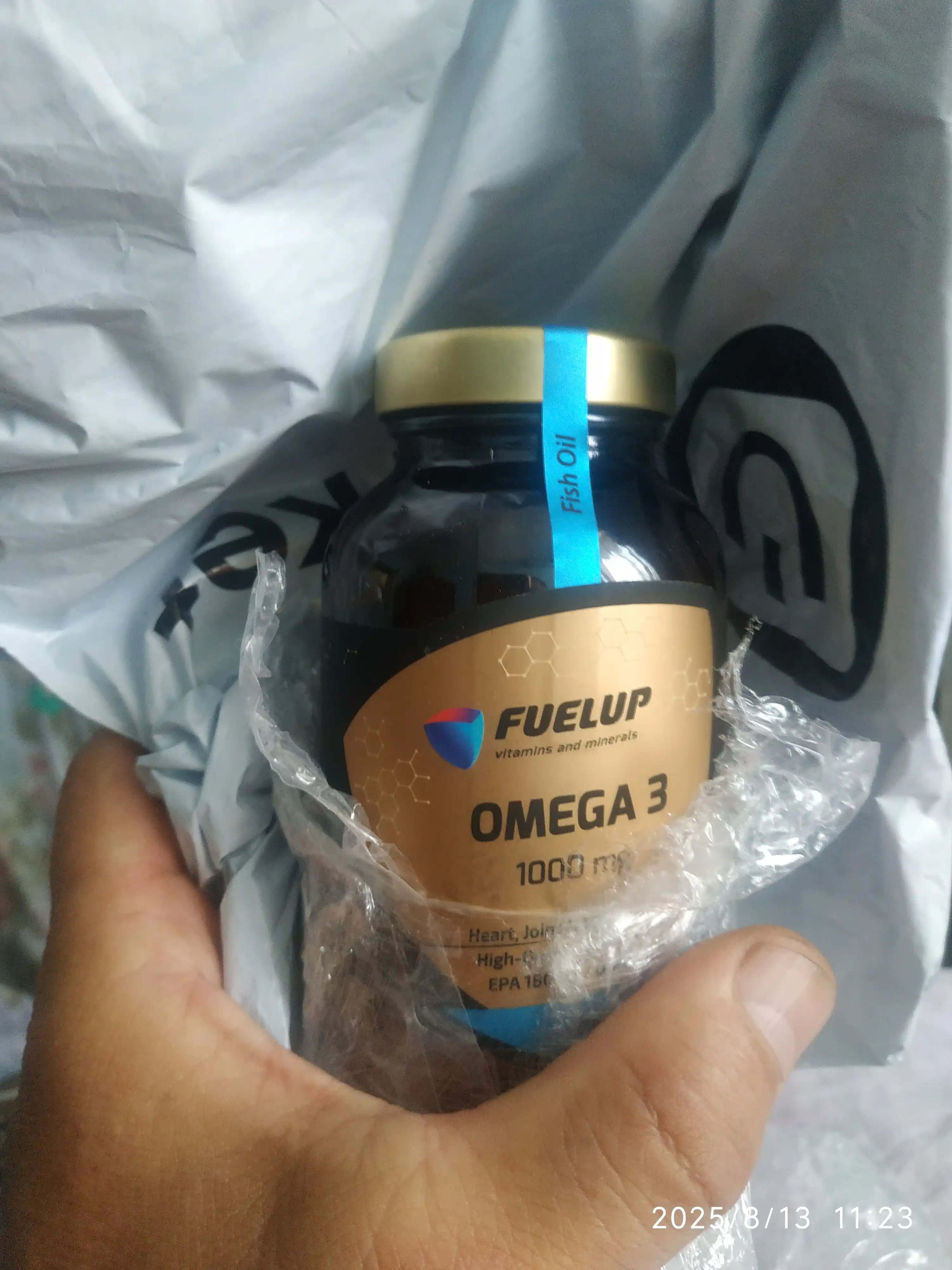 Омега 3 (Omega 3) Рыбий жир 1000мг 90 софтгель baliq yo'gi FUEL UP стекляная упаковка