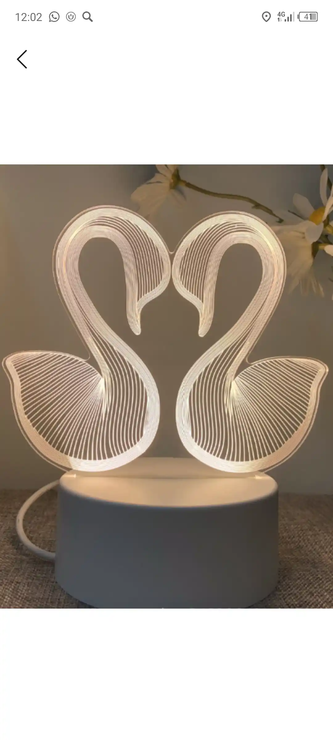 Svitilnik, 3D chiroq, tungi chiroq, sovg alar qizlar uchun