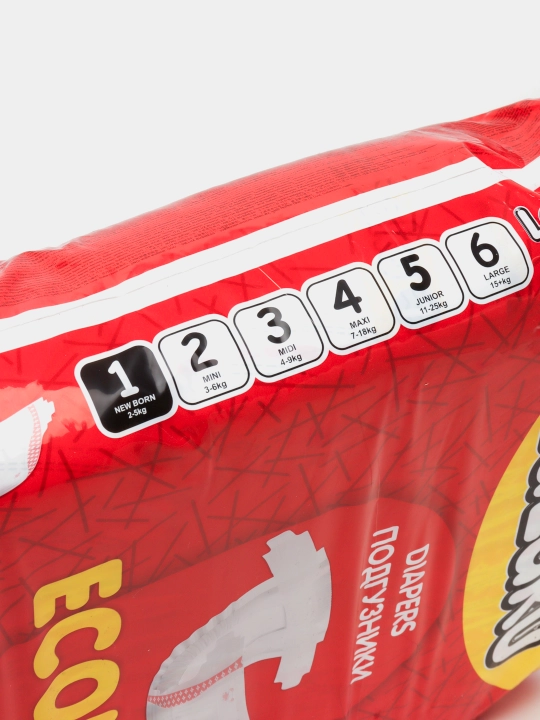 Tagliklar LaLaku Econom, o‘lchami 1, vazni 3-5 kg, 116 dona