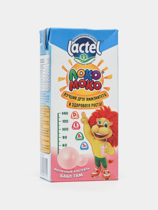 Sutli kokteyl Lactel Loko Moko, Bubble gum ta'mi bilan, 1 litr - 