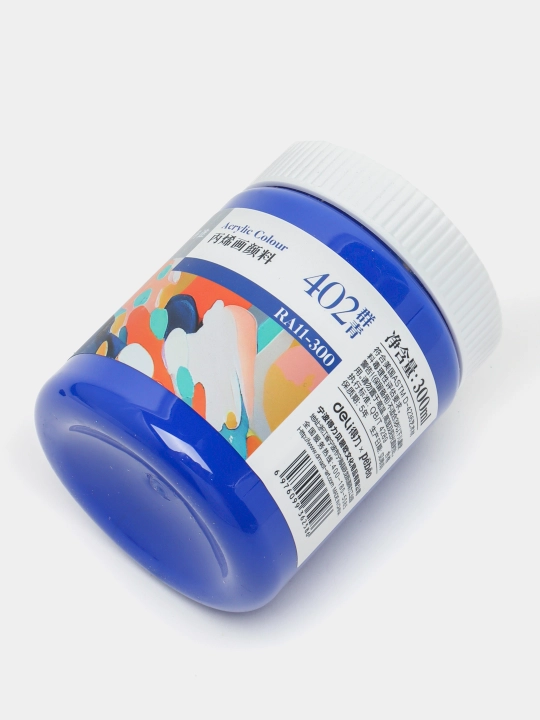 Краска акриловая в банке Dmast Deli RA11-300-402, 402 ULTRAMARINE , 300 мл