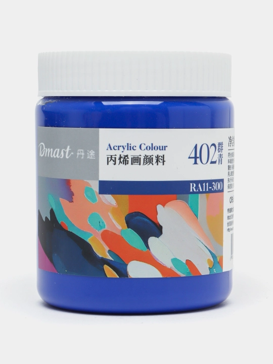 Dmast Deli RA11-300-402 bankadagi akril bo‘yog‘i, 402 ULTRAMARINE, 300 ml - 