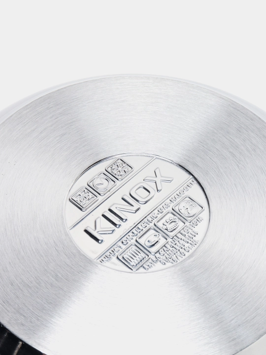 Po'latdan yasalgan kasrtyulya KINOX 22 sm, 6.4 litr