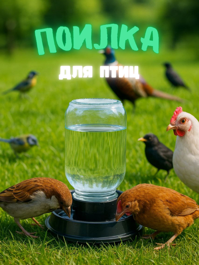 Автоматическая поилка для птиц и кур