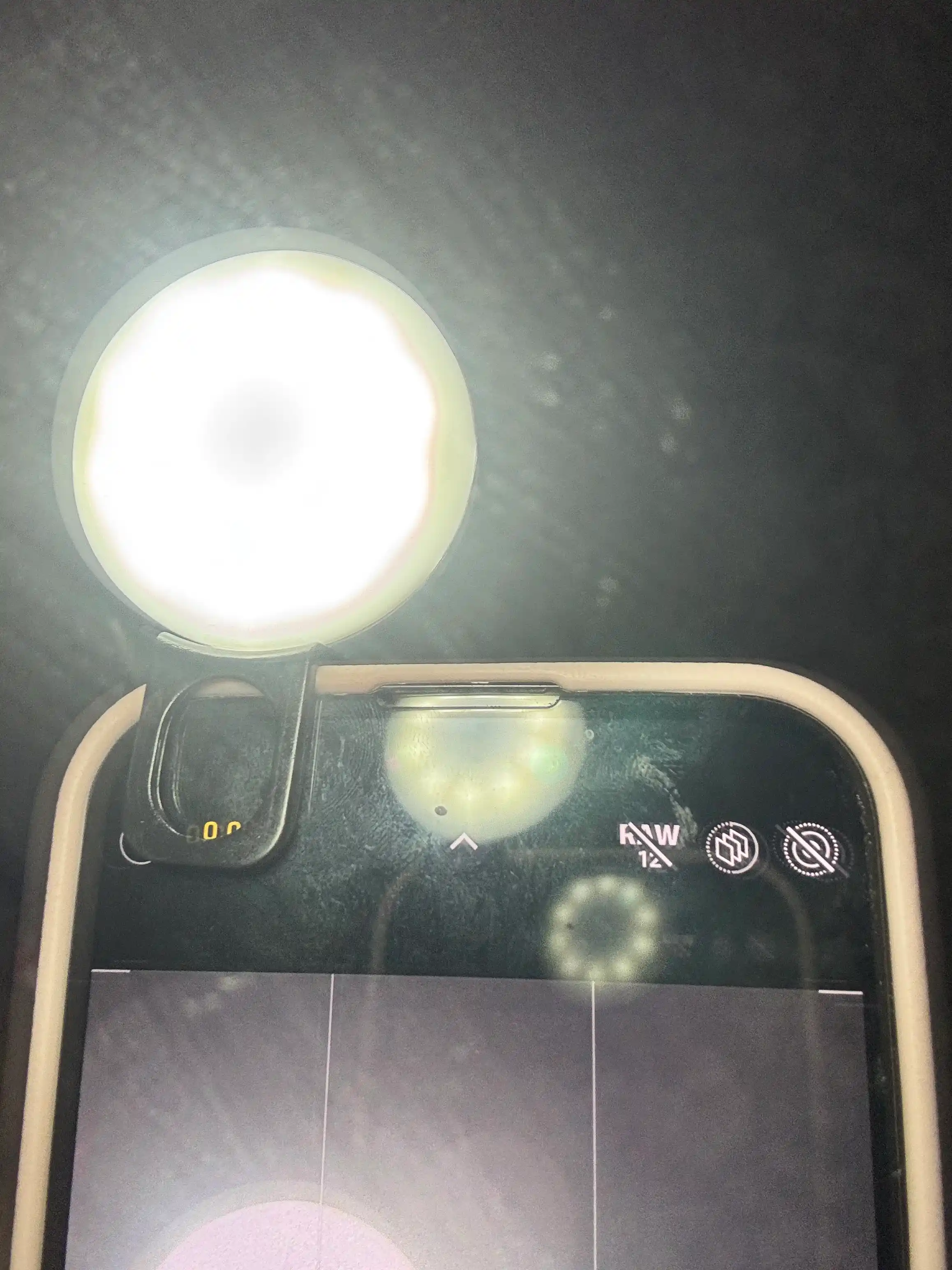 LED selfi lampa klipsli — telefon uchun halqa yorugʻlik blog, makiyaj va video uchun