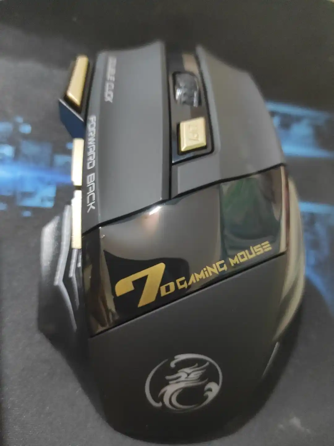 Игровая мышка iMICE GW-X7, беспроводная 2.4G, 3200 DPI, RGB, 7 кнопок, тихий клик, Type-C