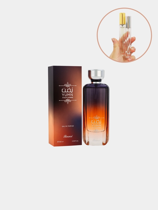 Yumn Pour Homme Rasasi, parfyumlangan suv, Fransiya maxsuloti