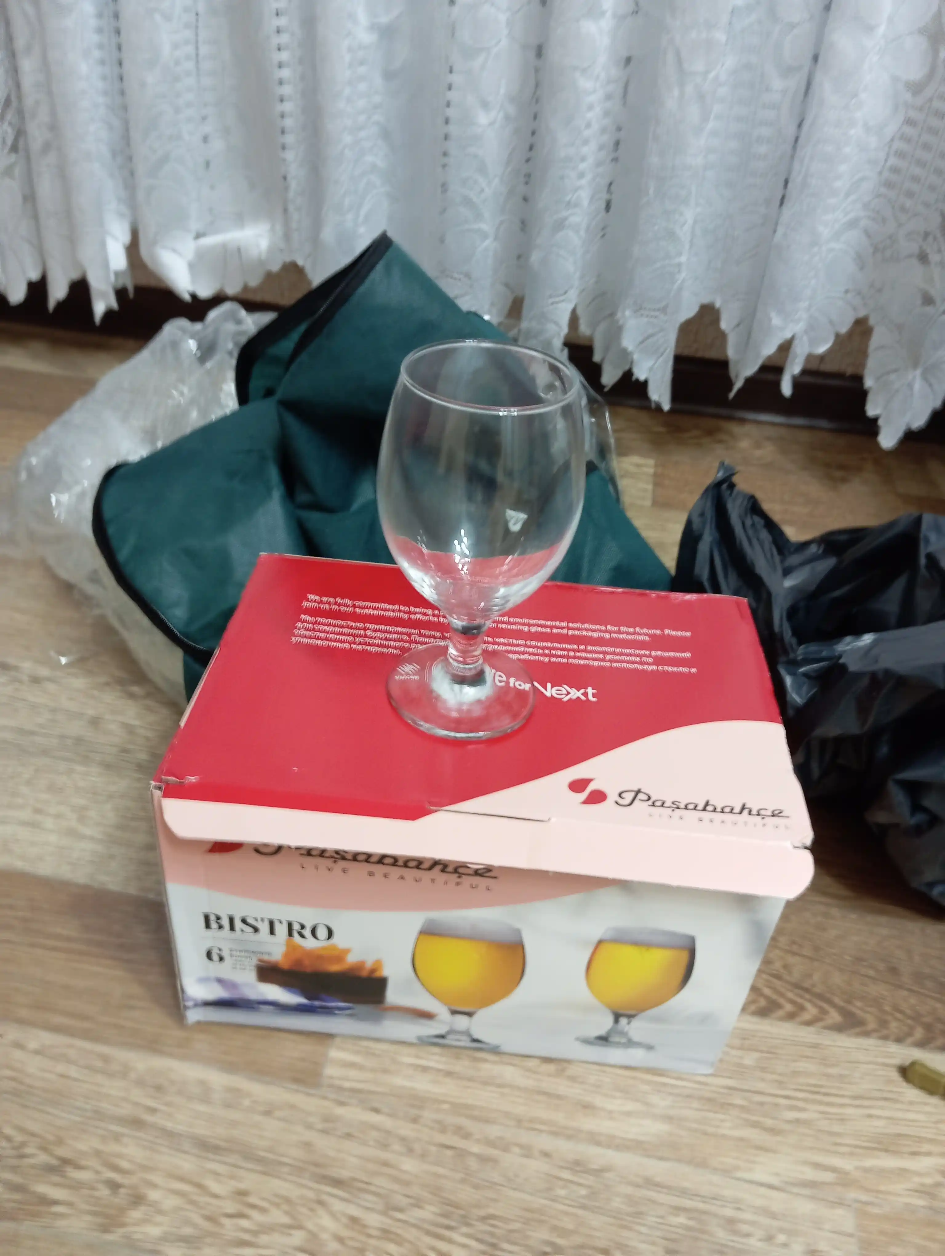 Бокалы для сока, воды, пива Pasabahce Бистро 400 мл набор 6 шт стеклянные для коктейлей