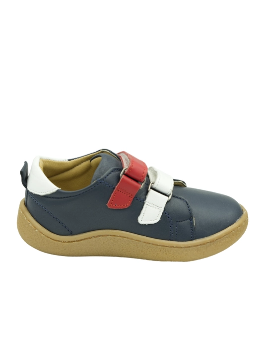 Barefoot effektli Moozy bolalar charm poyabzali , yopishqoq tasmali