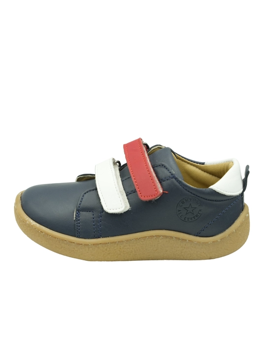 Barefoot effektli Moozy bolalar charm poyabzali , yopishqoq tasmali
