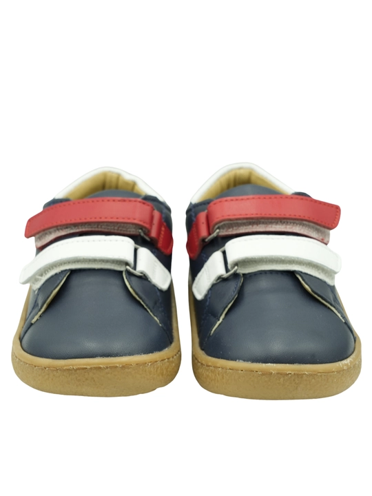 Barefoot effektli Moozy bolalar charm poyabzali , yopishqoq tasmali