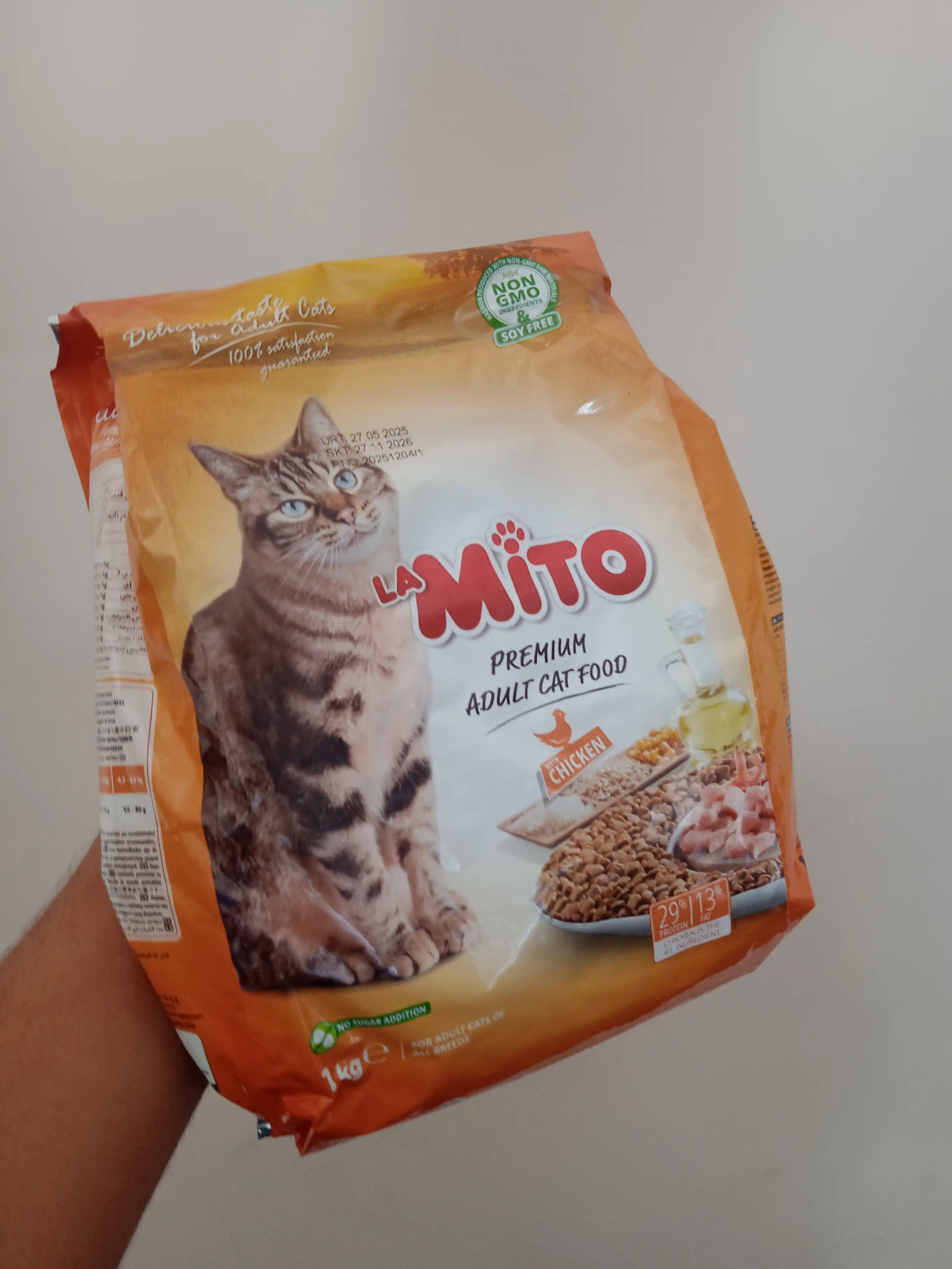 Mito mushuklar uchun quruq yem, tovuq go‘shti bilan, 1 kg