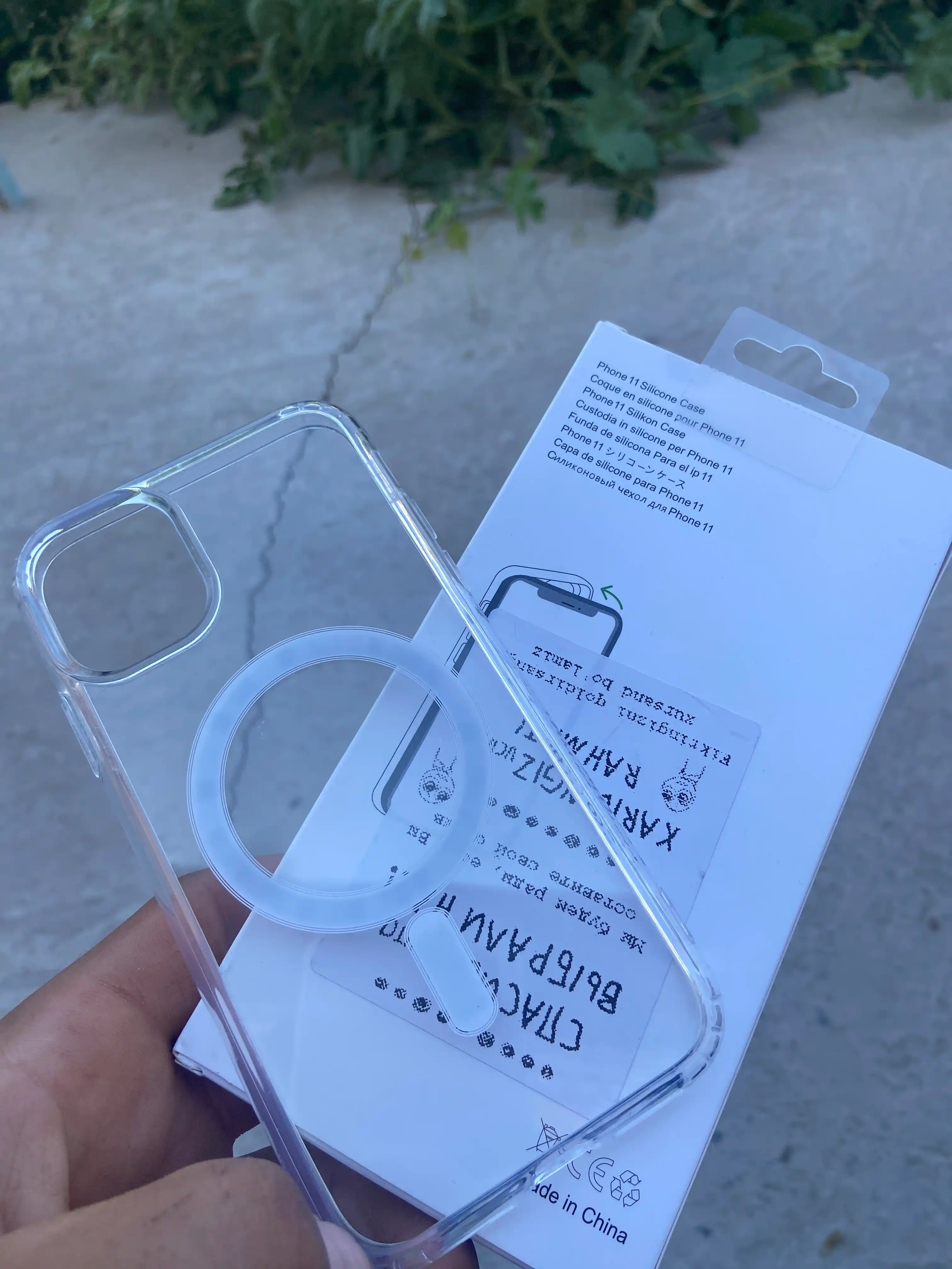 Chexol MagSafe iPhone 7, 8, X, 11, 12, 13, 14, 15,16,17,Pro,Max,mini uchun,shaffof,silikon