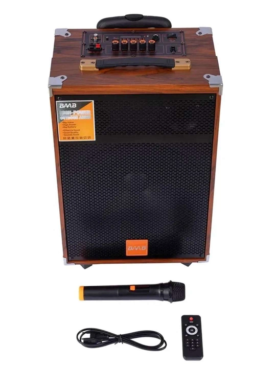 BAAB portativ karaoke Bluetooth karnay mikrofon va pult bilan