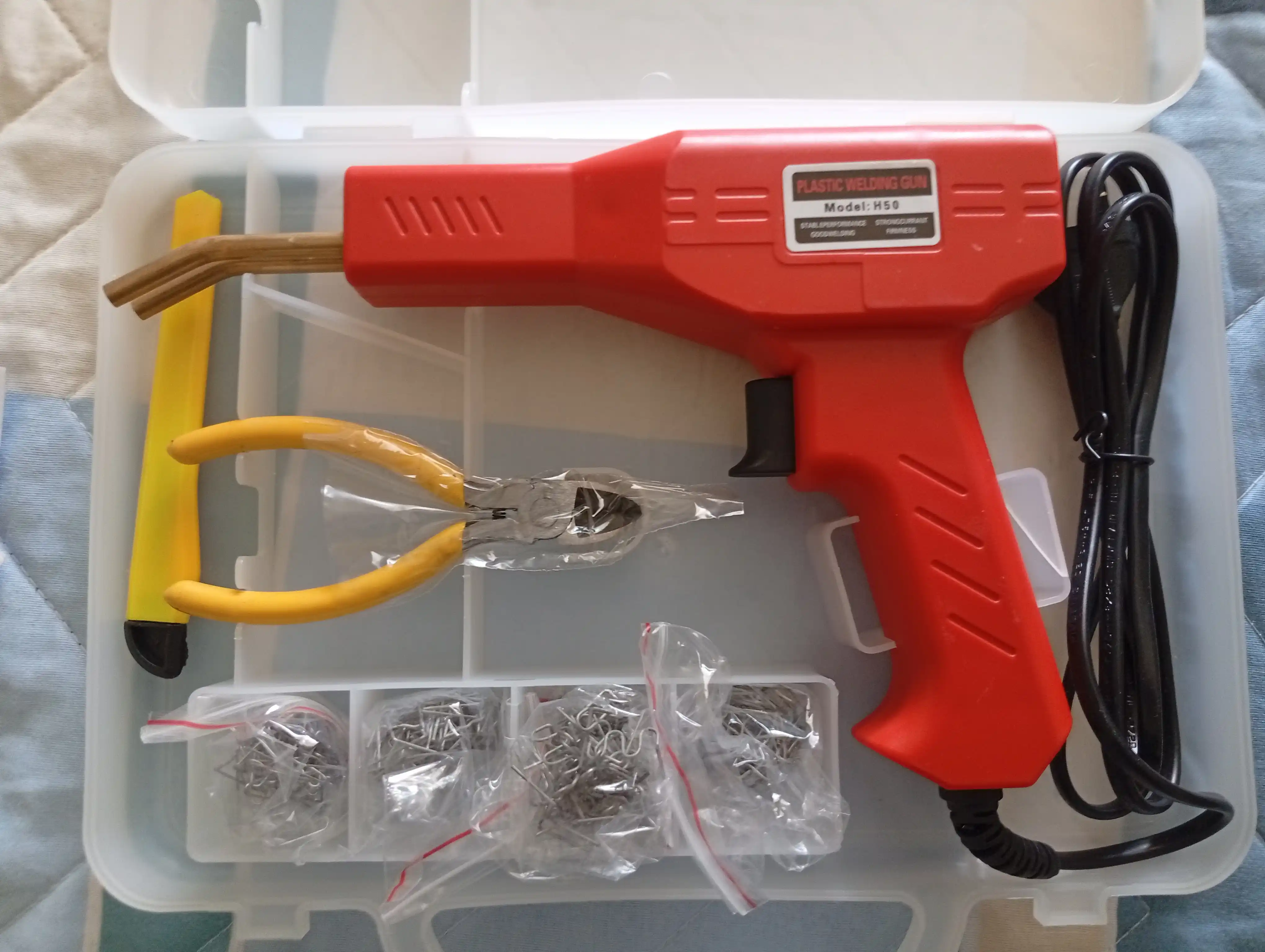 Impulsli payalnik, plastmassa, bamperlarni ta’mirlash uchun elektr termostepler