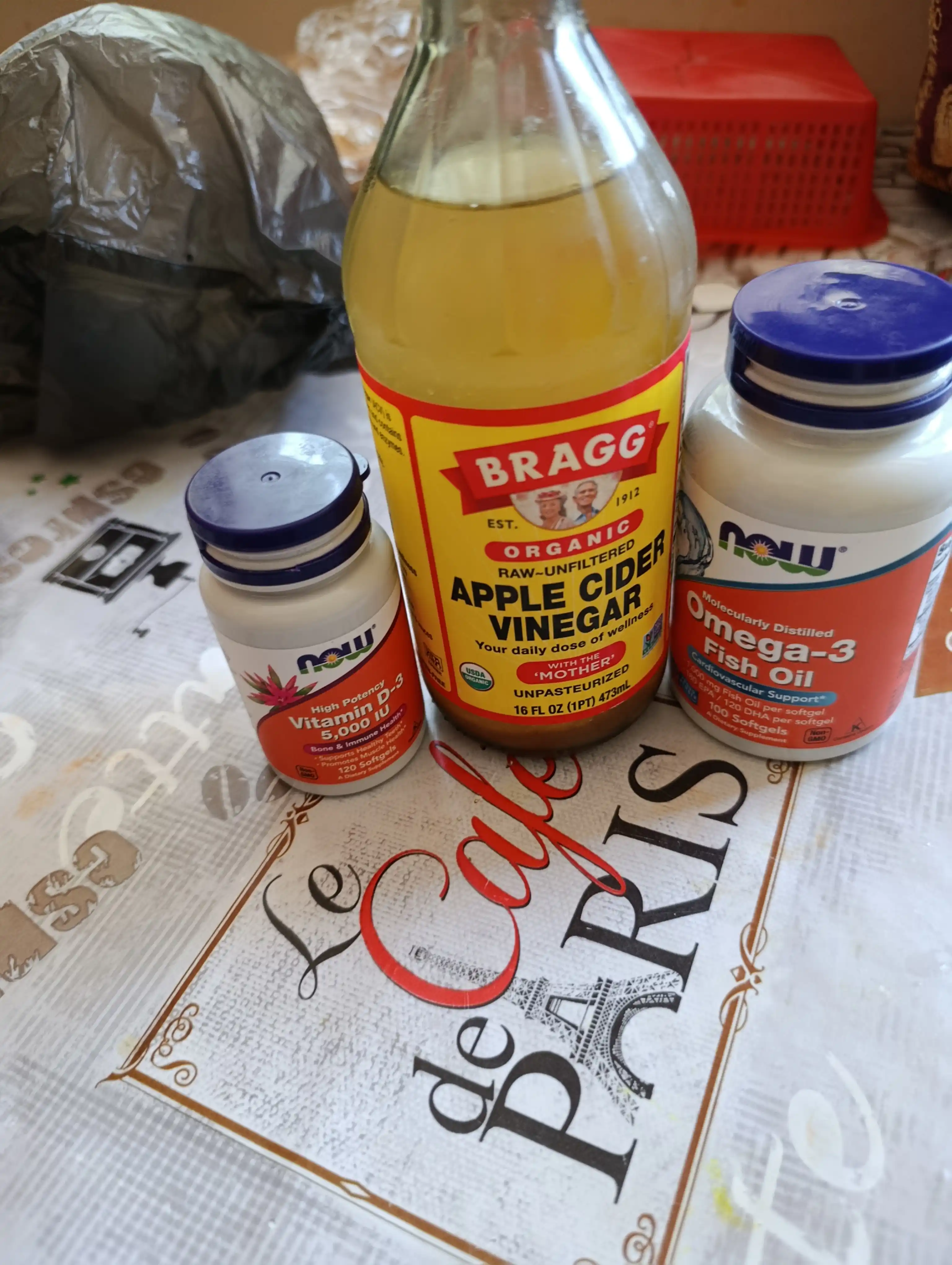 Bragg organik olma sirkasi, sirka bachadoni bilan, filtrlanmagan, 473 ml