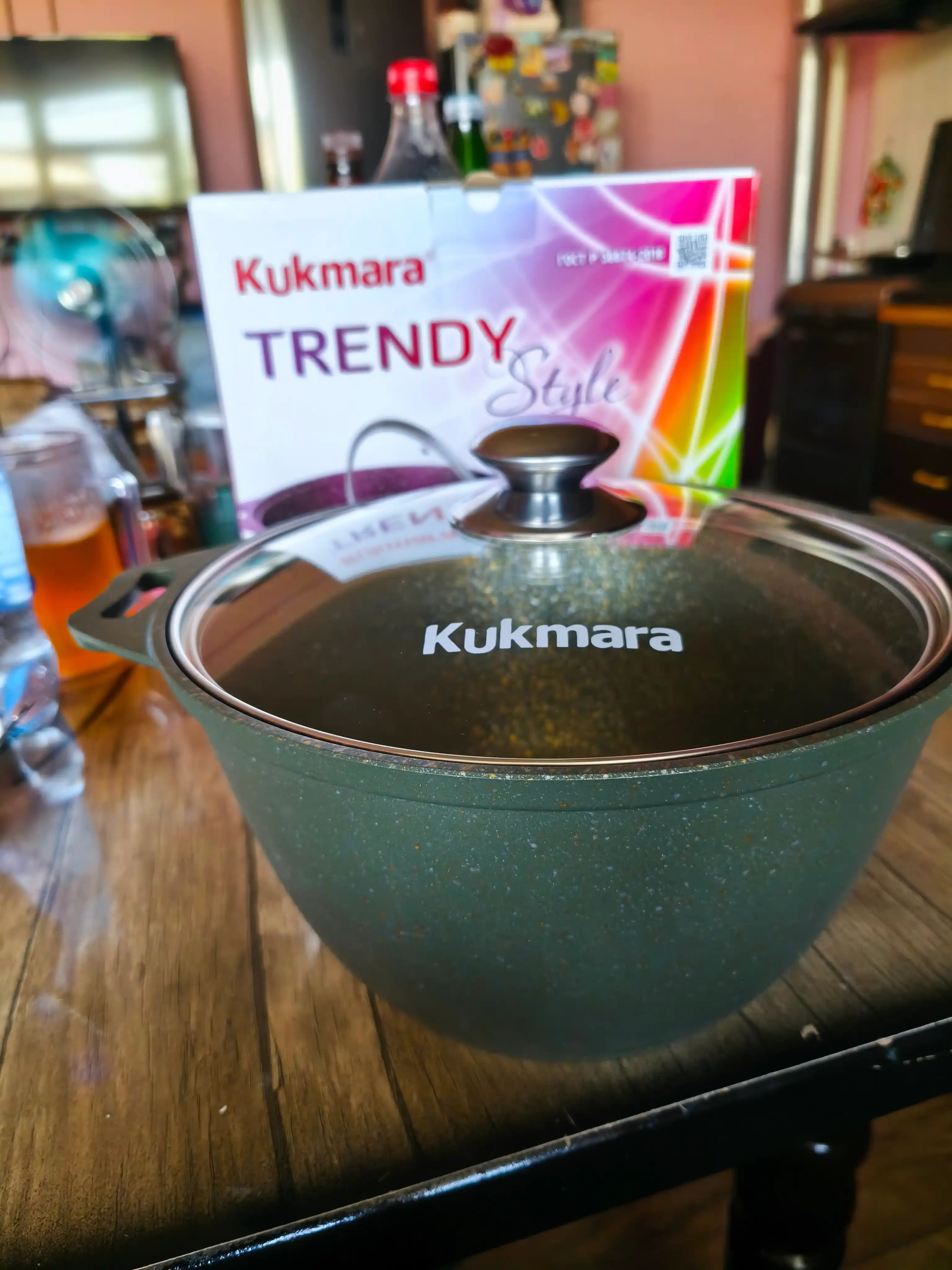 Kastryulka Kukmara Trendy style shisha qopqoq bilan