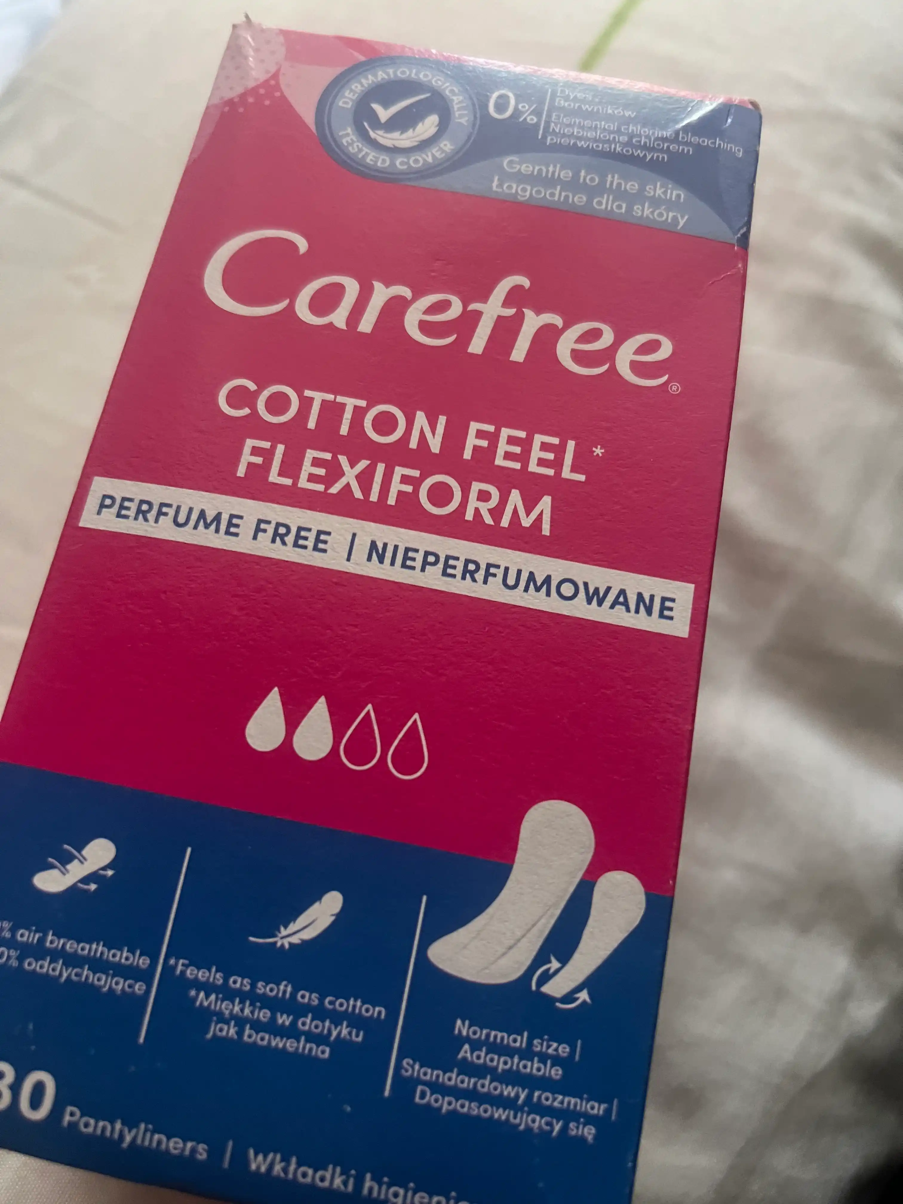 Прокладки Carefree FlexiForm, воздухопроницаемые, 30 шт