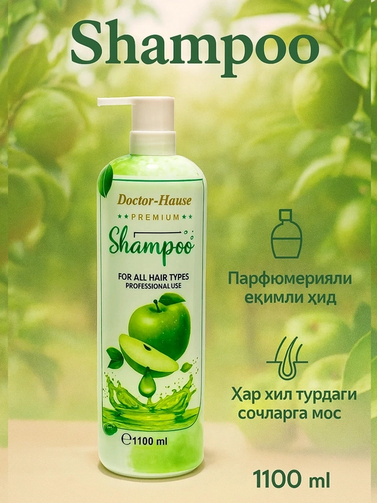 Шампунь Doctor-Haus от сухости и выпадения волос, 1100 мл - 
