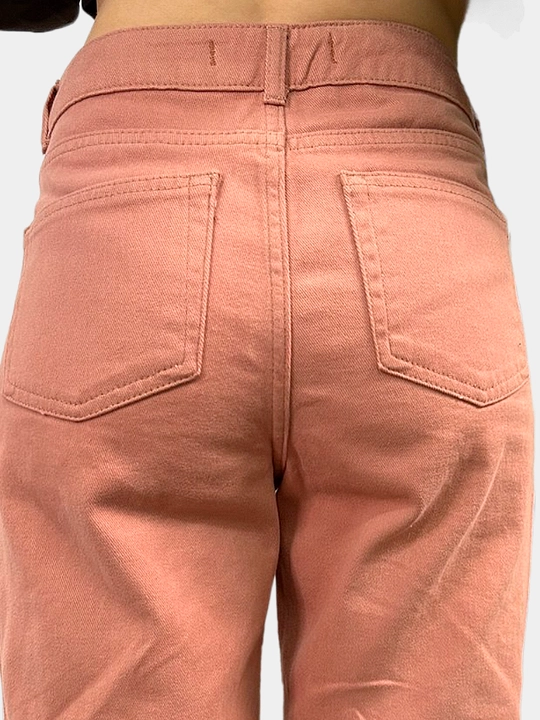 Ayollar keng jinsi shimlari, zich denim, pastki qismi baxromali, Turkiyada ishlab chiqarilgan