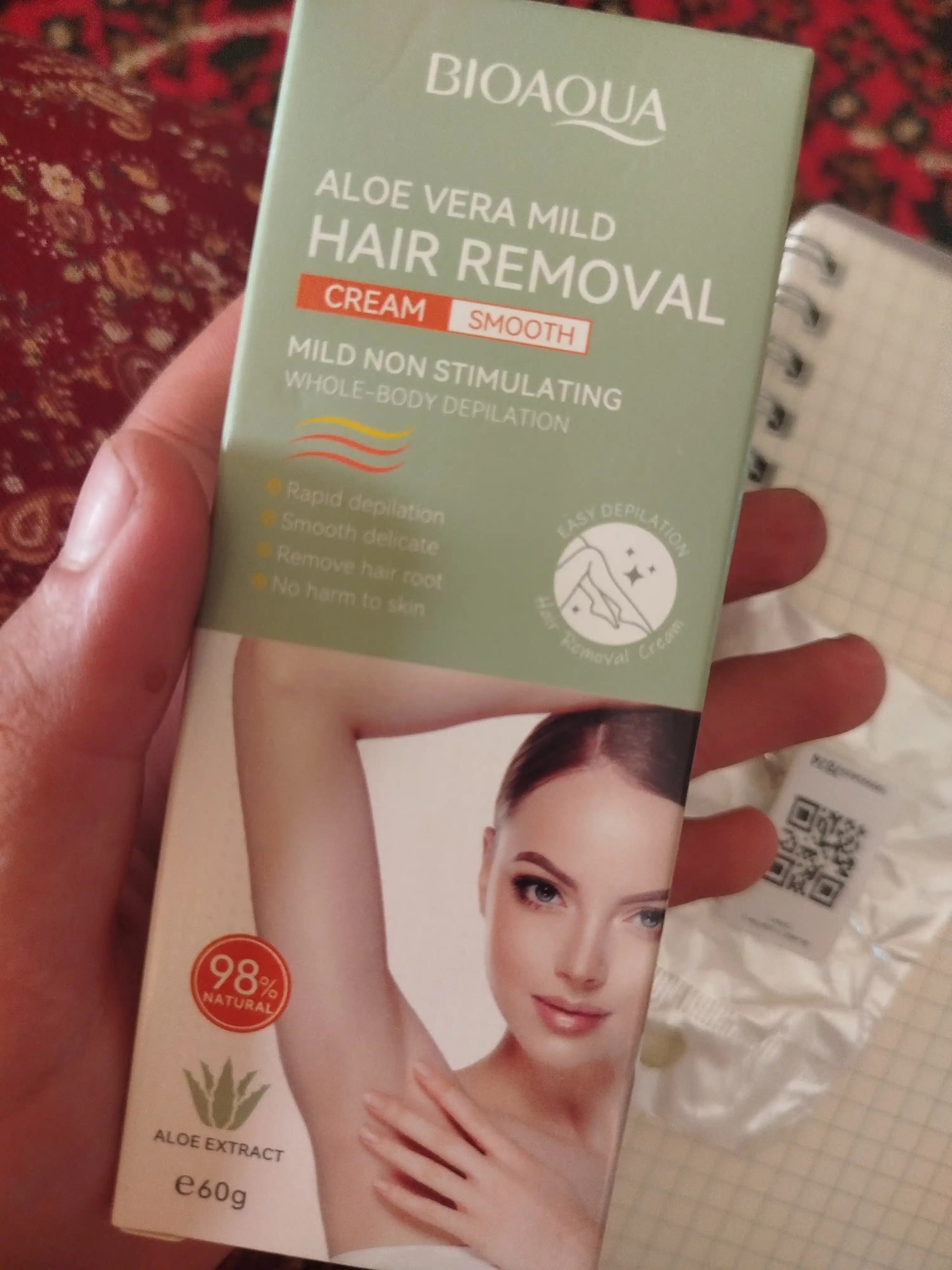 BIOAQUA Aloe Vera Hair Removal Cream — мягкая депиляция с алоэ вера