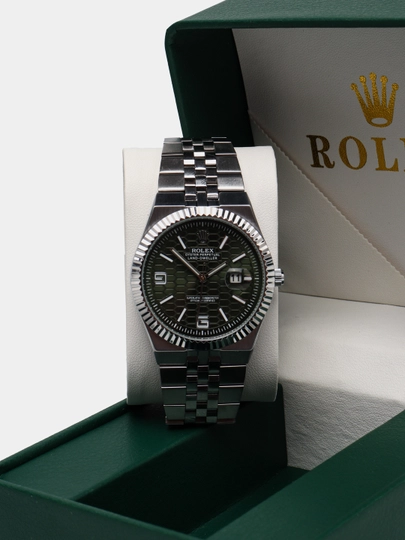 Мужские наручные часы, механические, коробка и документы — 05CLASS-ROLEXB-ЗЕЛХАКИ