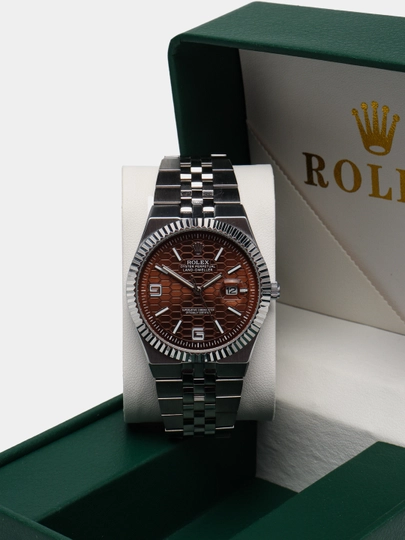 Мужские наручные часы, механические, коробка и документы — 05CLASS-ROLEXB-ЗОЛХАКИ
