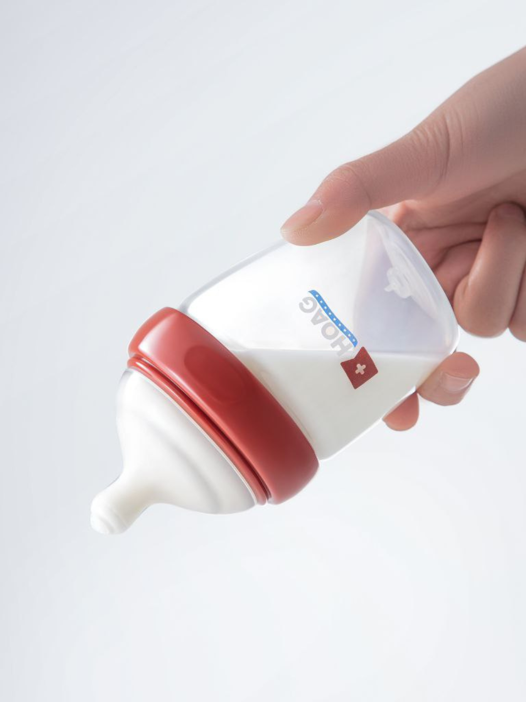 HOAG Double Anti-Colic Baby Bottle, 90 мл, стекло, соска SS