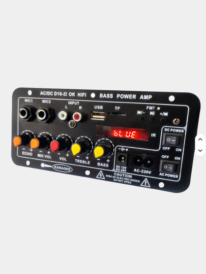 D10-II 120Вт BT/AUX/USB/TF аудиоусилитель, 1.1 канал, с сабвуфером
