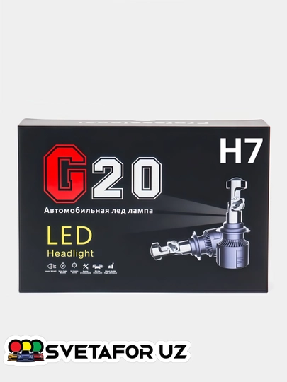 G20 LED H11, H7 светодиодные лупы, в комплекте 2 шт — SVETMAG-G20-ЧЕРН