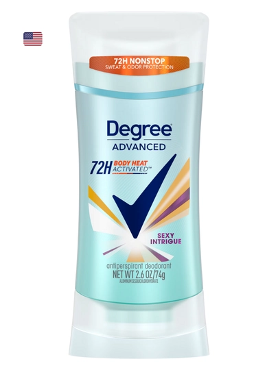 Dezodorant Degree Advanced 72H, stressdan qutilish 72 soatga chidamli, 74 gr