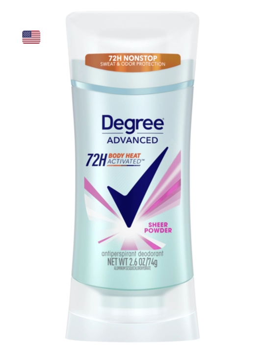 Dezodorant Degree Advanced 72H, stressdan qutilish 72 soatga chidamli, 74 gr