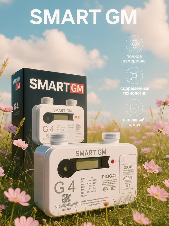 Modem va valfli Smart GM G4 gaz hisoblagichi - 