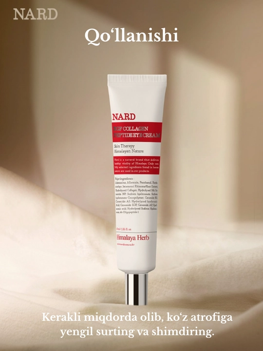 Ko'z terisi uchun maxsus kollagen krem Nard EGF Collagen Peptide Eye Cream, 40 ml