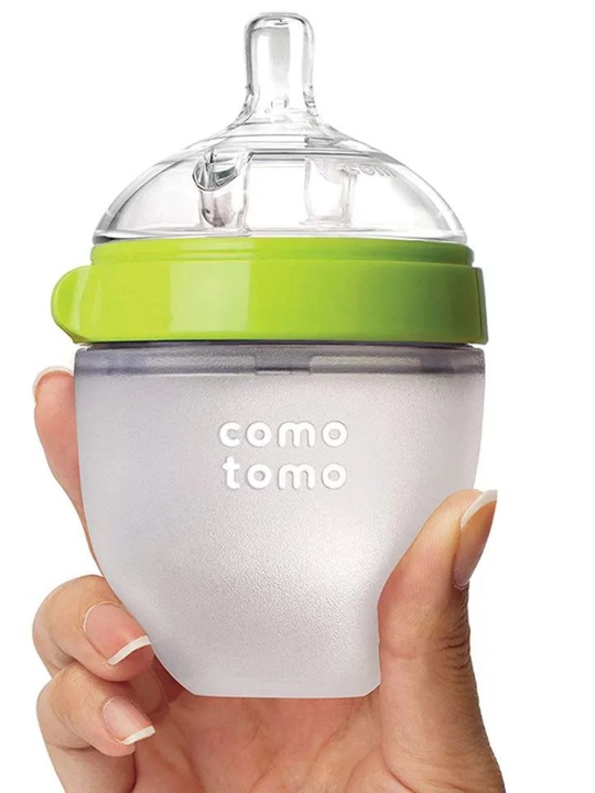 Comotomo силиконовая бутылочка с соской 150 мл - 